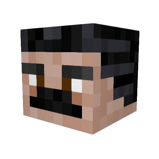 CycloneCell Minecraft avatar head, 3D render