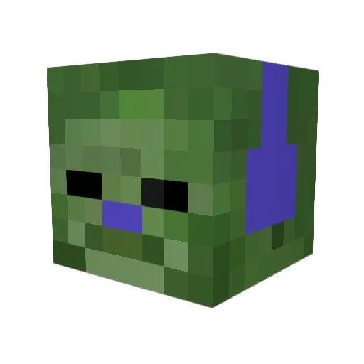 CycloneJedi Minecraft avatar head, 3D render
