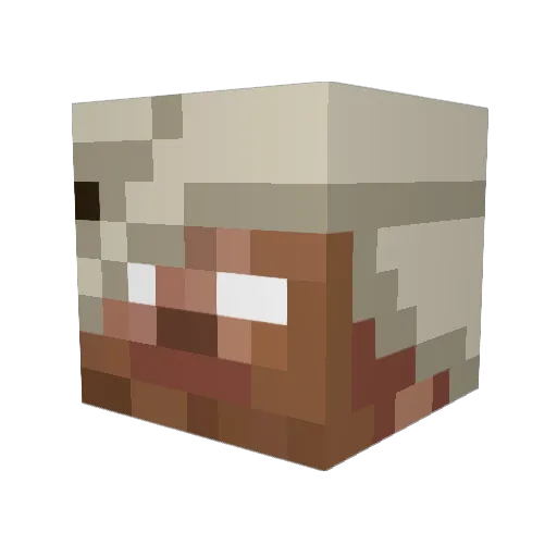 Cyclonix Minecraft avatar head, 3D render