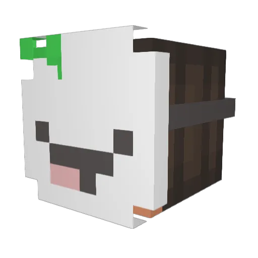 CycloonL Minecraft avatar head, 3D render