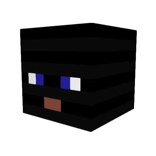 CyclopeHeritier Minecraft avatar head, 3D render