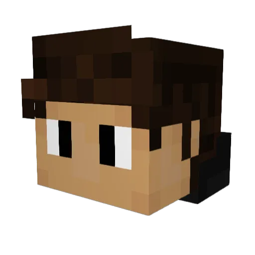 CyclopsMC45 Minecraft avatar head, 3D render