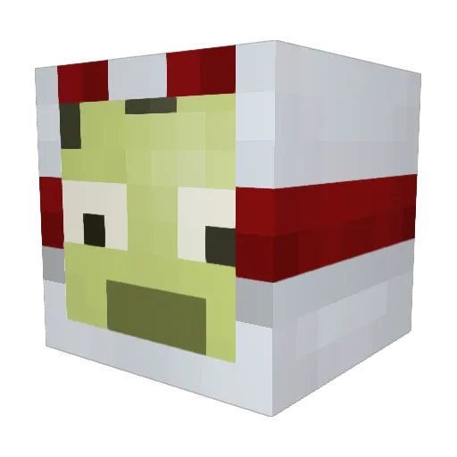 Cyclospace Minecraft avatar head, 3D render