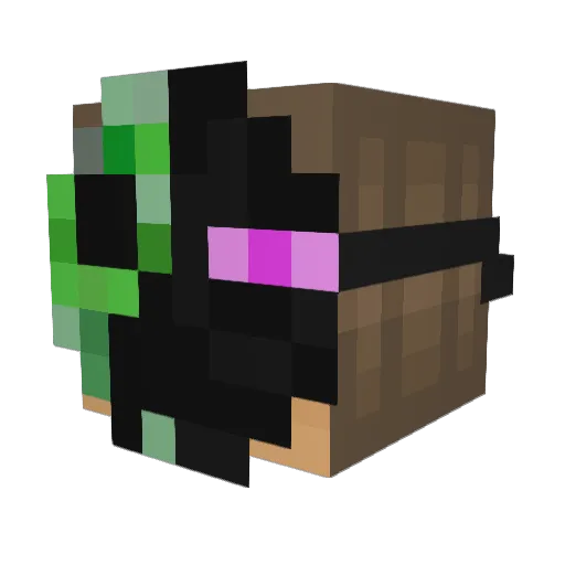 Cyconis Minecraft avatar head, 3D render