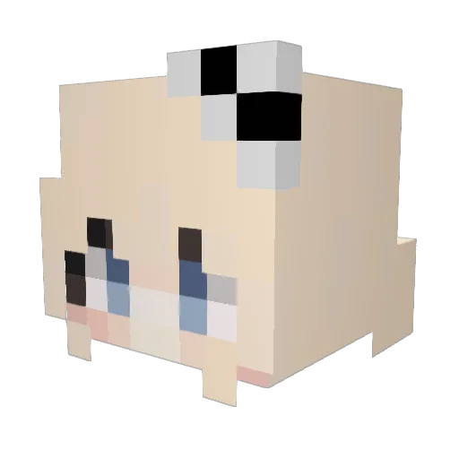 Cycorex Minecraft avatar head, 3D render