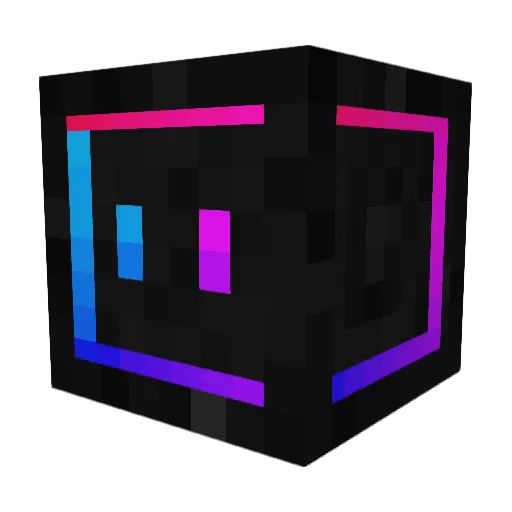 Cycrack Minecraft avatar head, 3D render