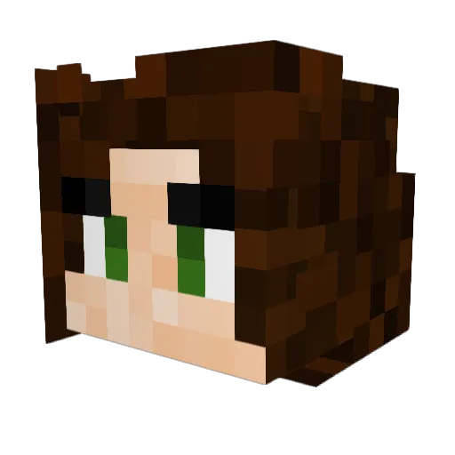 Cydeen Minecraft avatar head, 3D render
