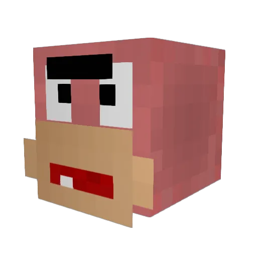 Cyden123 Minecraft avatar head, 3D render