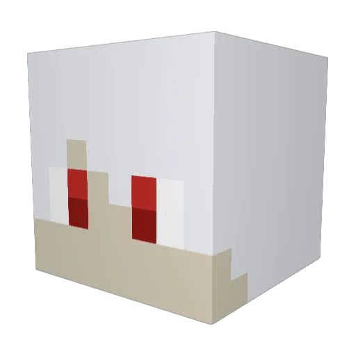 Cyeal Minecraft avatar head, 3D render