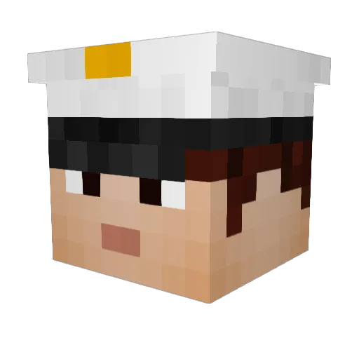 Cyedae Minecraft avatar head, 3D render