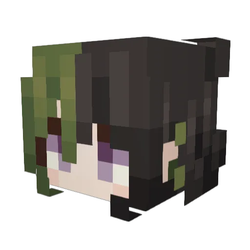 Cyei Minecraft avatar head, 3D render