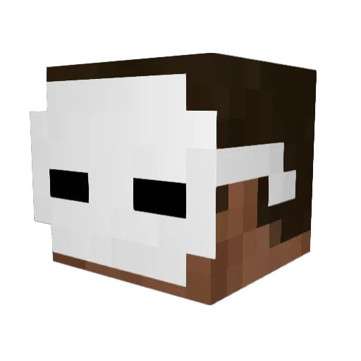 Cyfixx67 Minecraft avatar head, 3D render