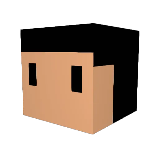 Cyjana Minecraft avatar head, 3D render