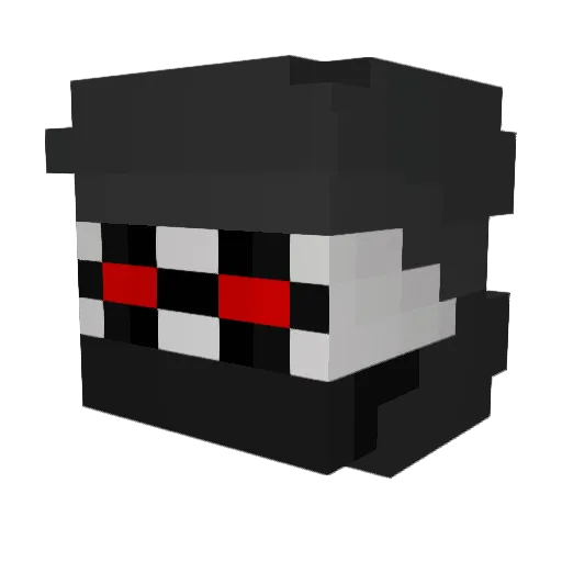 CykaBla Minecraft avatar head, 3D render