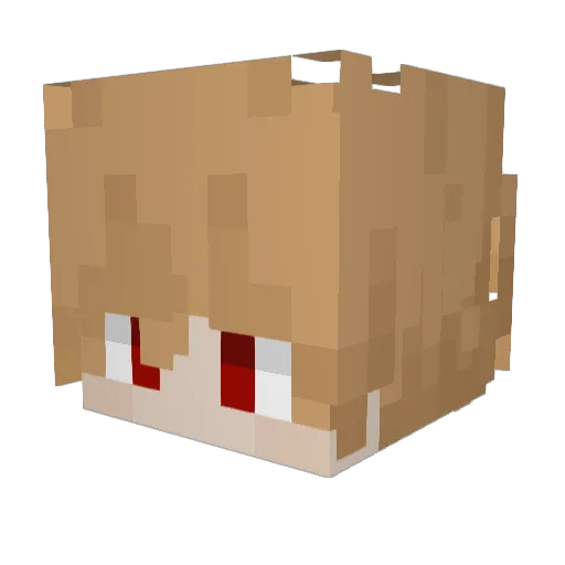 CykaByleth Minecraft avatar head, 3D render