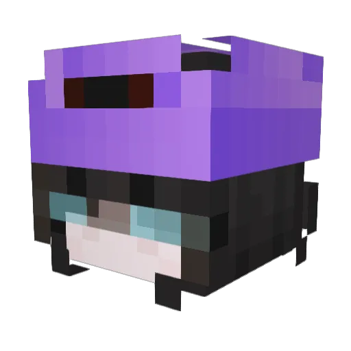 Cykpik Minecraft avatar head, 3D render