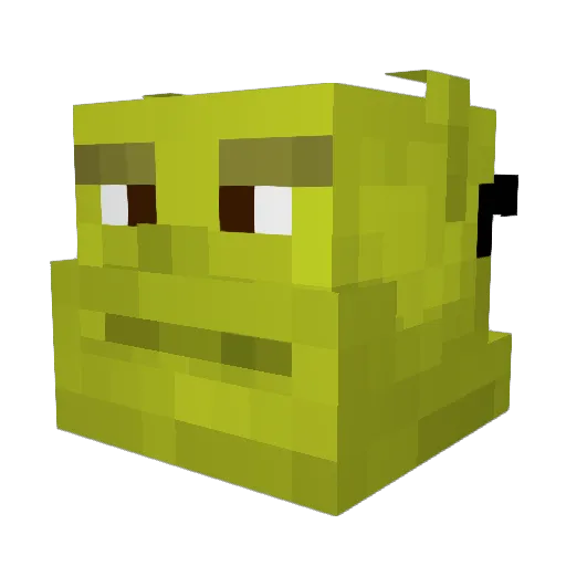 Cylo0 Minecraft avatar head, 3D render