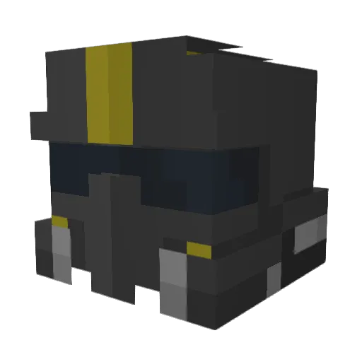 Cylok Minecraft avatar head, 3D render