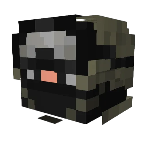 Cylou37 Minecraft avatar head, 3D render