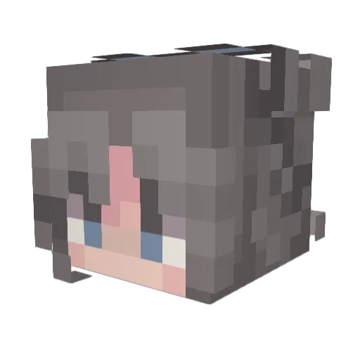 Cylph_ Minecraft avatar head, 3D render