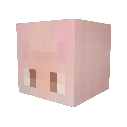 Cylris Minecraft avatar head, 3D render