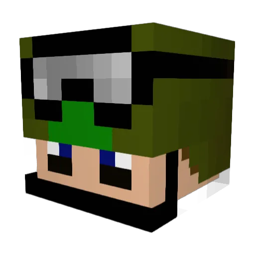 CymasHU Minecraft avatar head, 3D render