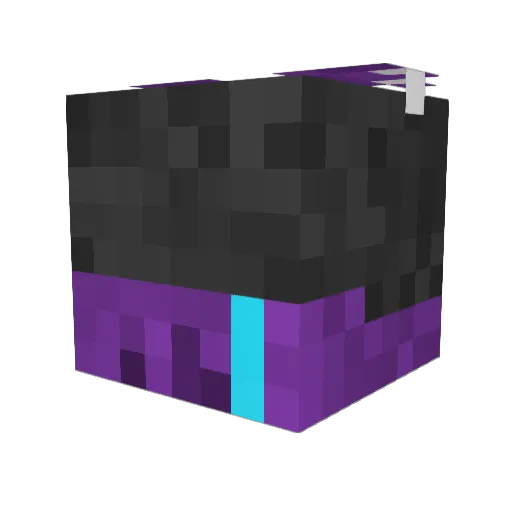 Cymophane Minecraft avatar head, 3D render