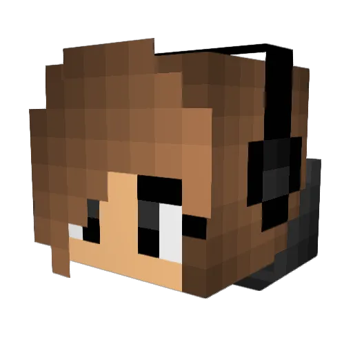 Cymophane_ Minecraft avatar head, 3D render