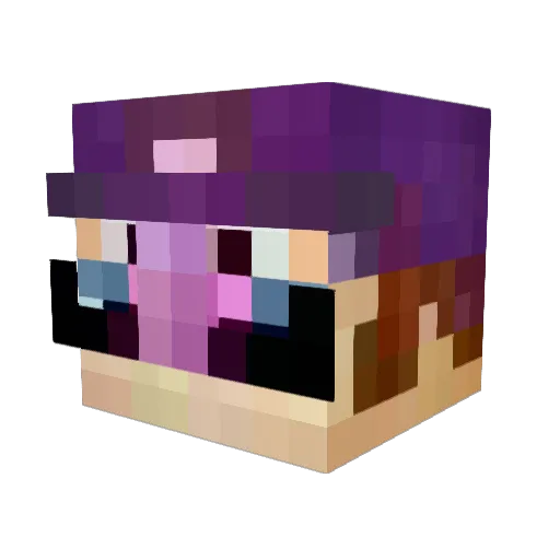 CynPotter Minecraft avatar head, 3D render