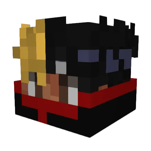 Cynakii Minecraft avatar head, 3D render
