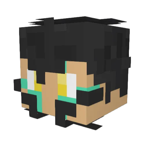 Cynder011 Minecraft avatar head, 3D render