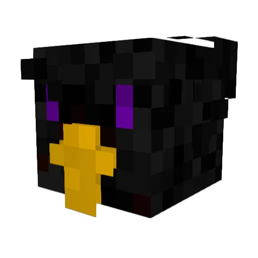 CynderDragonborn Minecraft avatar head, 3D render