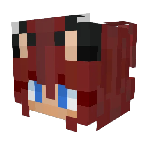 Cyndershaide Minecraft avatar head, 3D render