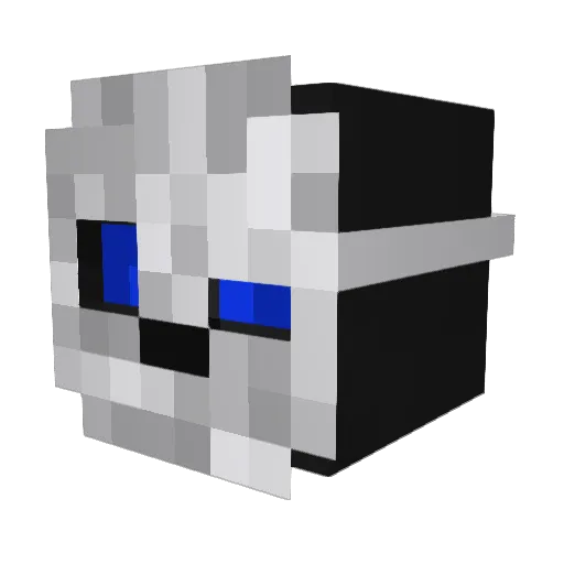 Cynericz Minecraft avatar head, 3D render