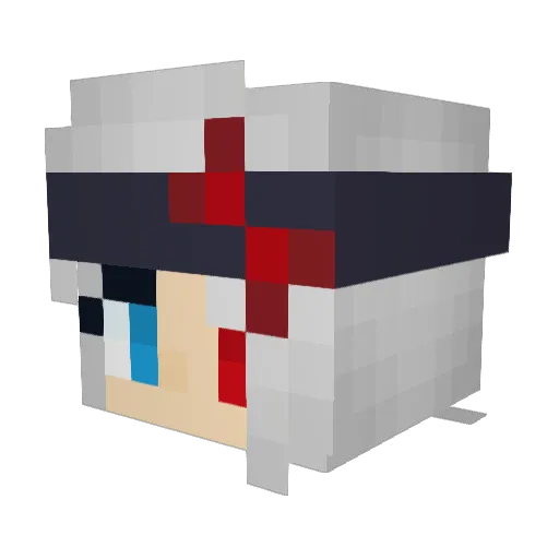 Cynful27 Minecraft avatar head, 3D render