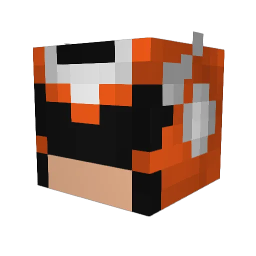 Cynicahedron Minecraft avatar head, 3D render