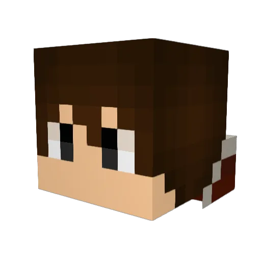 Cynical64 Minecraft avatar head, 3D render
