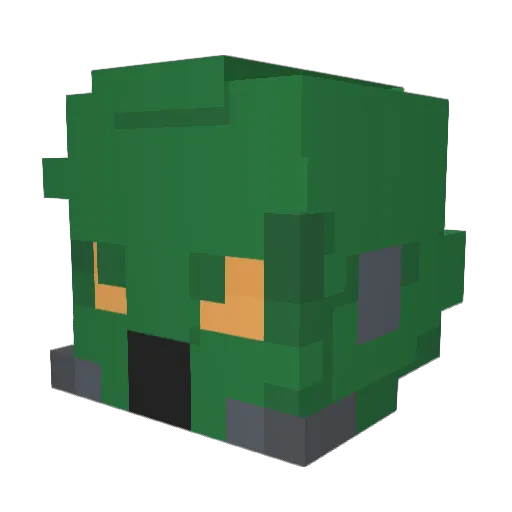 Cynical702cloud Minecraft avatar head, 3D render