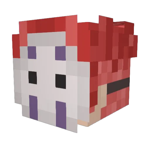 CynicalFeeling Minecraft avatar head, 3D render