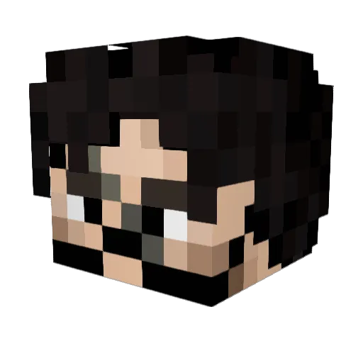 CynicalSins Minecraft avatar head, 3D render