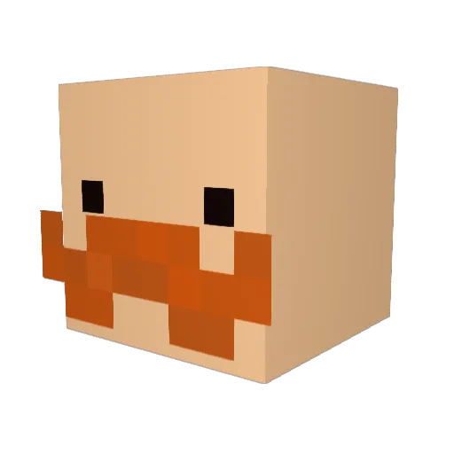 Cynical_Ghost Minecraft avatar head, 3D render