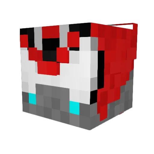 Cynicalgrass Minecraft avatar head, 3D render