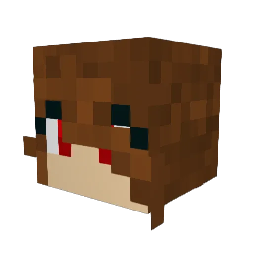 Cynicalhex Minecraft avatar head, 3D render