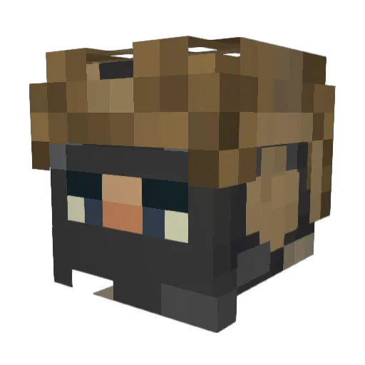 Cynicalpickle420 Minecraft avatar head, 3D render