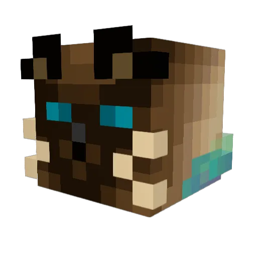 Cynicql Minecraft avatar head, 3D render