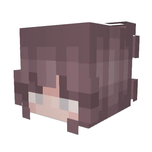 Cynicrow Minecraft avatar head, 3D render