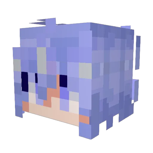 Cynikari Minecraft avatar head, 3D render