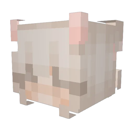 Cynitha Minecraft avatar head, 3D render