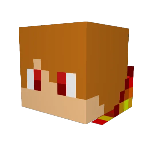 CynixHD Minecraft avatar head, 3D render