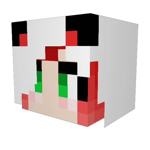 CynnfulPanda Minecraft avatar head, 3D render